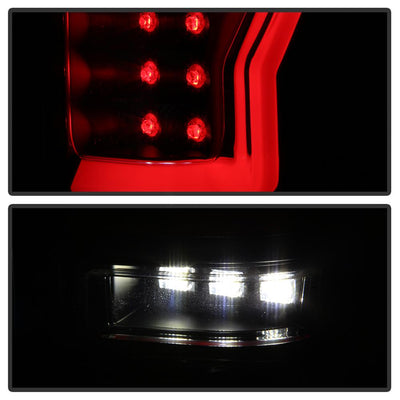 Version 2 Black Smoke LED Tail Lights <br>04-08 Ford F-150