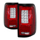 Version 2 Red Clear LED Tail Lights <br>04-08 Ford F-150