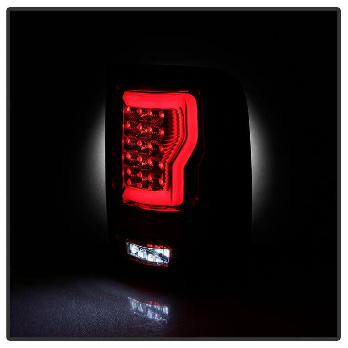 Version 2 Red Clear LED Tail Lights <br>04-08 Ford F-150