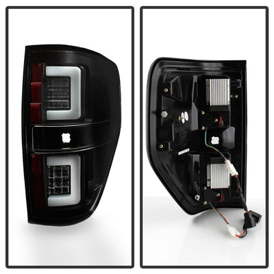 Version 2 Black LED Tail Lights <br>09-14 Ford F-150
