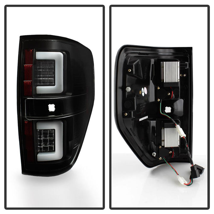 Version 2 Black LED Tail Lights <br>09-14 Ford F-150