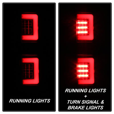 Version 2 Black LED Tail Lights <br>09-14 Ford F-150