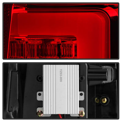 Version 2 Red Clear LED Tail Lights <br>09-14 Ford F-150