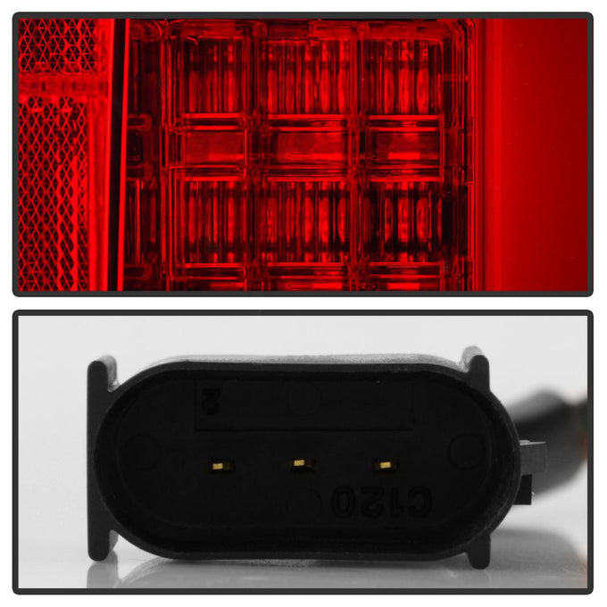 Version 2 Red Clear LED Tail Lights <br>09-14 Ford F-150