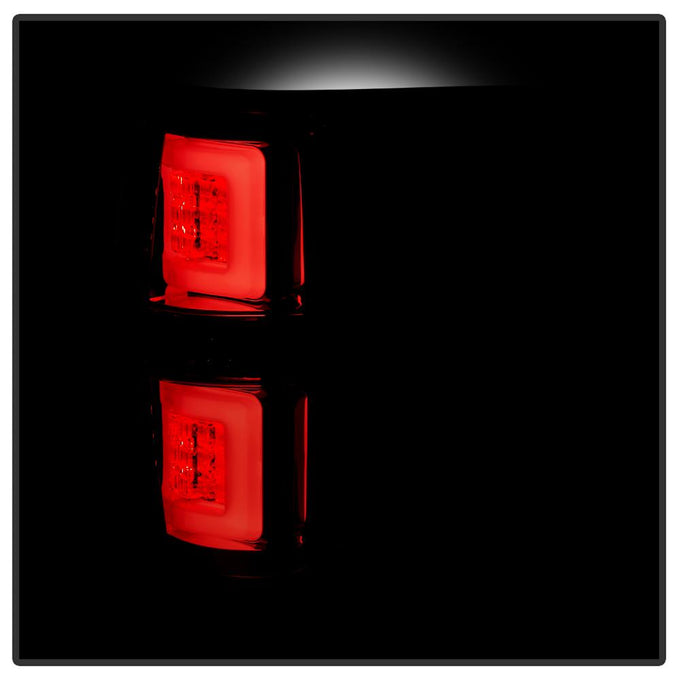 Version 2 Red Clear LED Tail Lights <br>09-14 Ford F-150