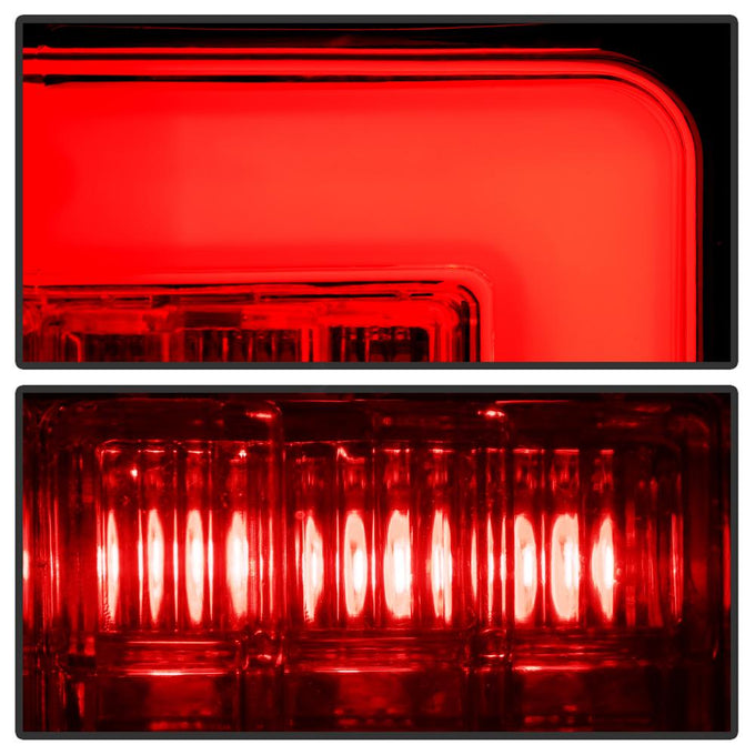 Version 2 Red Clear LED Tail Lights <br>09-14 Ford F-150