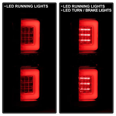 Version 2 Red Clear LED Tail Lights <br>09-14 Ford F-150