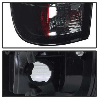 Version 3 Black Smoke Light Bar LED Tail Lights <br>97-03 Ford F-150, 1999 F-250, 99-07 F250-F550 Super Duty