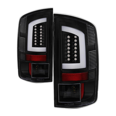 Version 3 Black Light Bar LED Tail Lights <br>07-08 Dodge Ram 1500 07-09 Dodge Ram 2500 Ram 3500