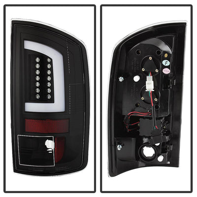 Version 3 Black Light Bar LED Tail Lights <br>07-08 Dodge Ram 1500 07-09 Dodge Ram 2500 Ram 3500