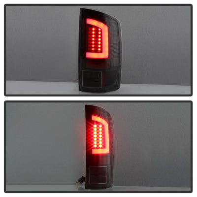 Version 3 Black Light Bar LED Tail Lights <br>07-08 Dodge Ram 1500 07-09 Dodge Ram 2500 Ram 3500