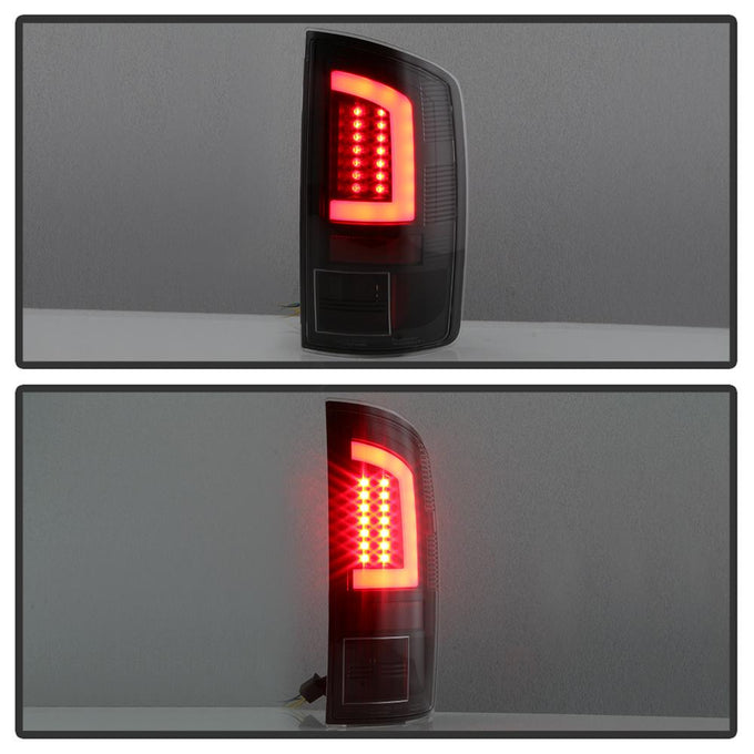 Version 3 Black Light Bar LED Tail Lights <br>07-08 Dodge Ram 1500 07-09 Dodge Ram 2500 Ram 3500