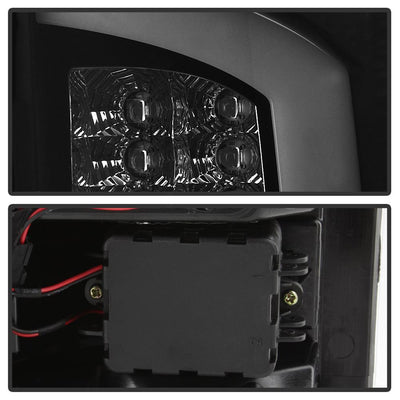 Version 3 Black Smoke Light Bar LED Tail Lights <br>07-08 Dodge Ram 1500 07-09 Dodge Ram 2500 Ram 3500