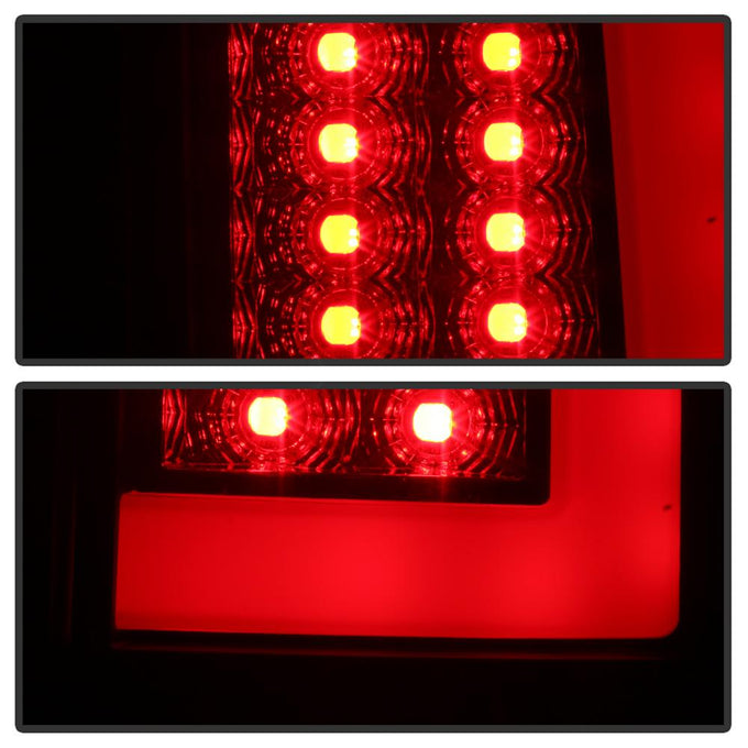 Version 3 Black Smoke Light Bar LED Tail Lights <br>07-08 Dodge Ram 1500 07-09 Dodge Ram 2500 Ram 3500