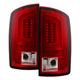 Version 3 Red Clear Light Bar LED Tail Lights <br>07-08 Dodge Ram 1500 07-09 Dodge Ram 2500 Ram 3500