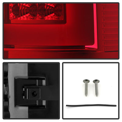 Version 3 Red Clear Light Bar LED Tail Lights <br>07-08 Dodge Ram 1500 07-09 Dodge Ram 2500 Ram 3500