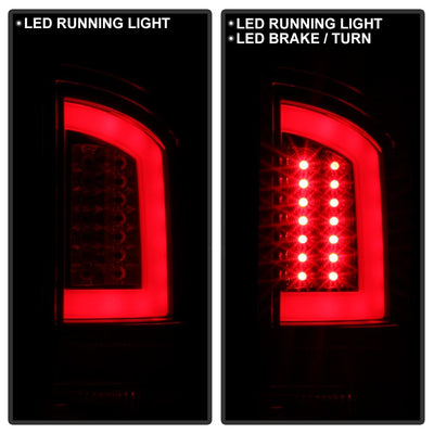 Version 3 Red Clear Light Bar LED Tail Lights <br>07-08 Dodge Ram 1500 07-09 Dodge Ram 2500 Ram 3500