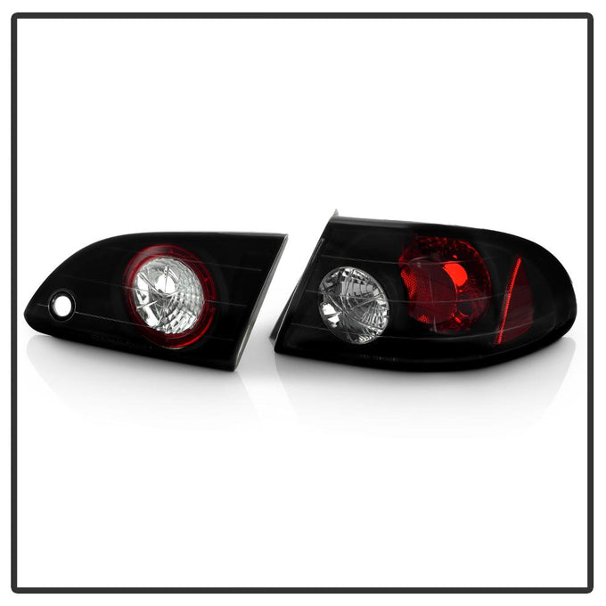 Black Smoke Euro Style Tail Lights <br>98-02 Toyota Corolla