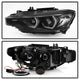 LED DRL Black Projector Headlights <br>12-14 BMW 328i xDrive 320i 328i 335i 335i xDrive