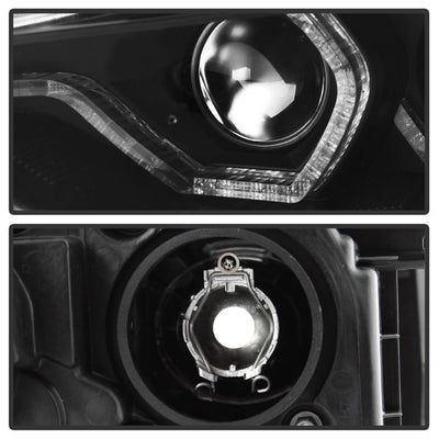 LED DRL Black Projector Headlights <br>12-14 BMW 328i xDrive 320i 328i 335i 335i xDrive