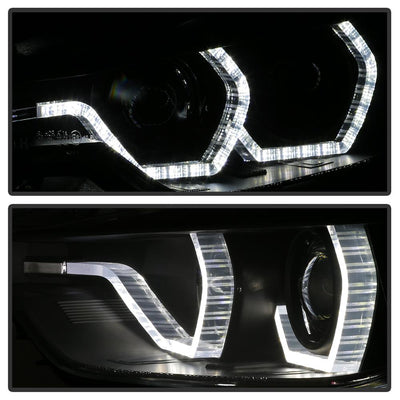 LED DRL Black Projector Headlights <br>12-14 BMW 328i xDrive 320i 328i 335i 335i xDrive