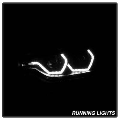 LED DRL Black Projector Headlights <br>12-14 BMW 328i xDrive 320i 328i 335i 335i xDrive