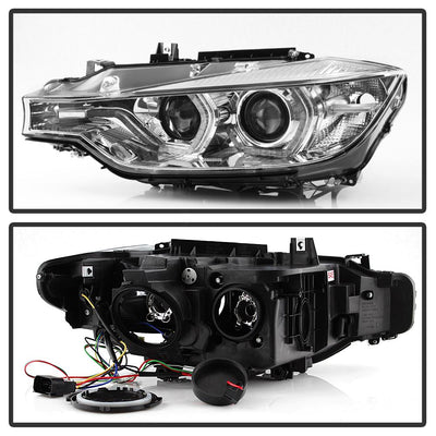 LED DRL Chrome Projector Headlights <br>12-14 BMW 328i xDrive 320i 328i 335i 335i xDrive