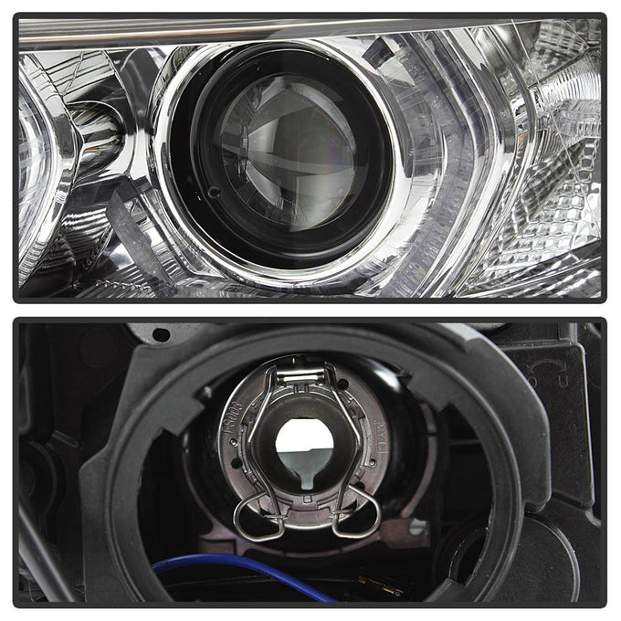 LED DRL Chrome Projector Headlights <br>12-14 BMW 328i xDrive 320i 328i 335i 335i xDrive