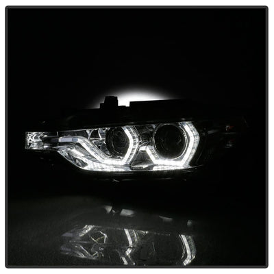 LED DRL Chrome Projector Headlights <br>12-14 BMW 328i xDrive 320i 328i 335i 335i xDrive
