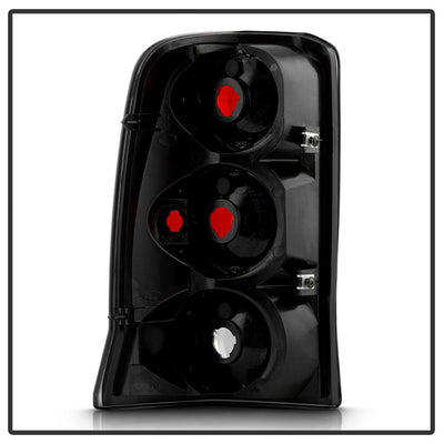 Black Smoke Euro Style Tail Lights <br>02-06 Cadillac Escalade 03-06 Cadillac Escalade ESV