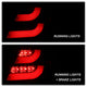 Black Smoke LED Tail Lights <br>04-08 Pontiac Grand Prix
