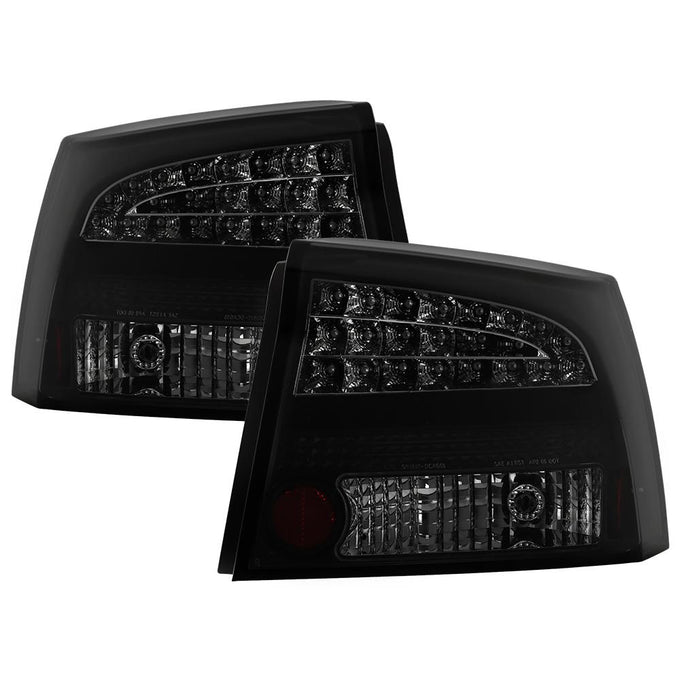 Black Smoke LED Tail Lights <br>06-08 Dodge Charger