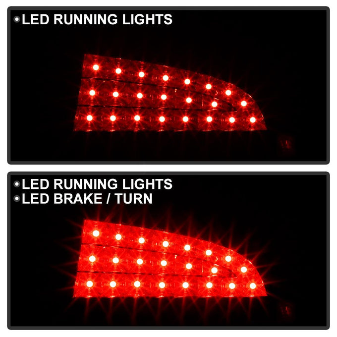 Black Smoke LED Tail Lights <br>06-08 Dodge Charger