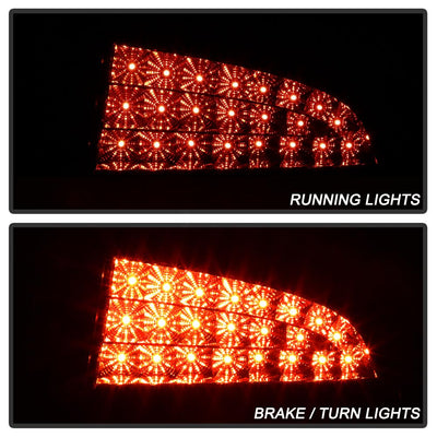Black Smoke LED Tail Lights <br>06-08 Dodge Charger