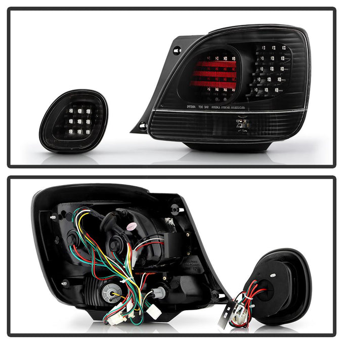 Black LED Tail Lights <br>98-05 Lexus GS300 98-00 Lexus GS400