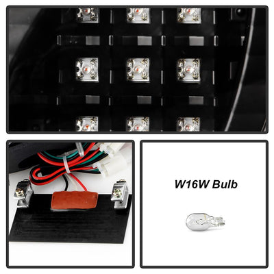 Black LED Tail Lights <br>98-05 Lexus GS300 98-00 Lexus GS400