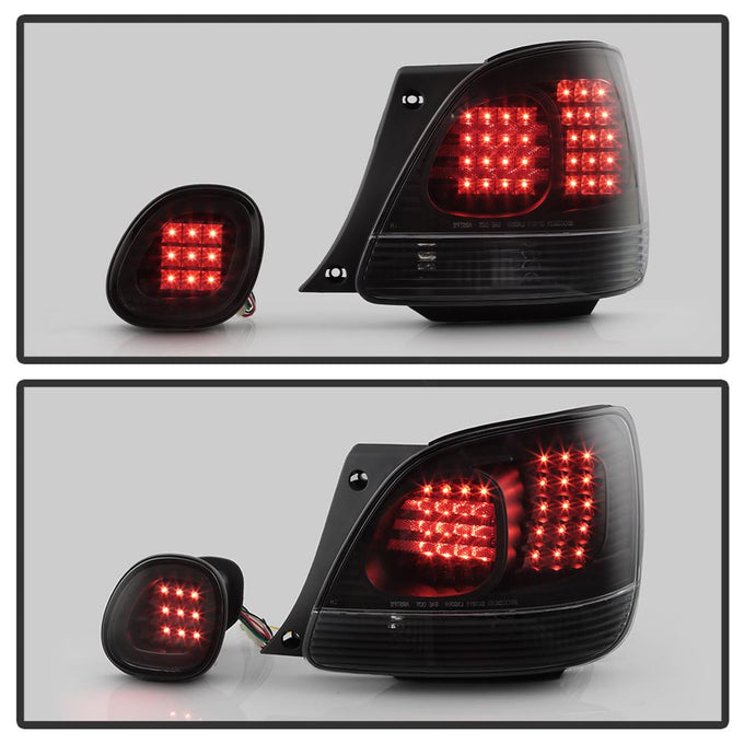 Black LED Tail Lights <br>98-05 Lexus GS300 98-00 Lexus GS400