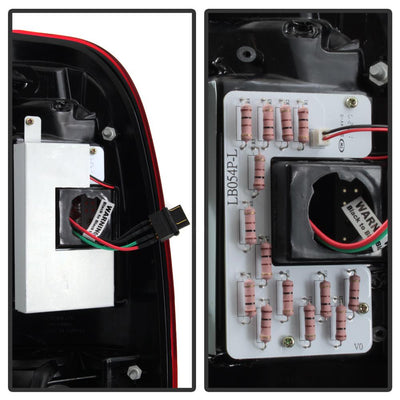 Version 3 Red Clear Light Bar LED Tail Lights <br>97-03 Ford F-150, 1999 F-250, 99-07 F250-F550 Super Duty