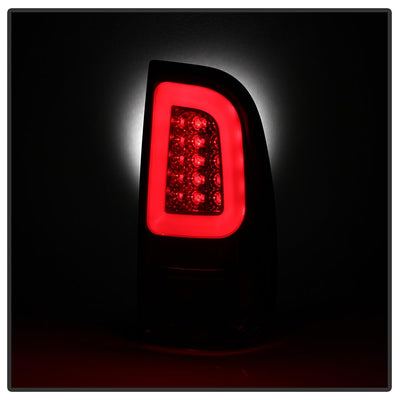 Version 3 Red Clear Light Bar LED Tail Lights <br>97-03 Ford F-150, 1999 F-250, 99-07 F250-F550 Super Duty