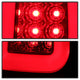 Version 3 Red Clear Light Bar LED Tail Lights <br>97-03 Ford F-150, 1999 F-250, 99-07 F250-F550 Super Duty