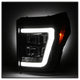 Version 2 Black Light Bar DRL Projector Headlights <br>11-16 Ford F-250 F-350 F-450 Super Duty