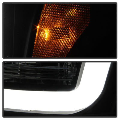Version 2 Black Light Bar DRL Projector Headlights <br>11-16 Ford F-250 F-350 F-450 Super Duty