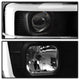 Version 2 Black Light Bar DRL Projector Headlights <br>08-10 Ford F-250 F-350 F-450 Super Duty