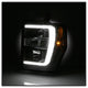 Version 2 Black Light Bar DRL Projector Headlights <br>08-10 Ford F-250 F-350 F-450 Super Duty