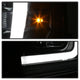 Version 2 Black Light Bar DRL Projector Headlights <br>08-10 Ford F-250 F-350 F-450 Super Duty