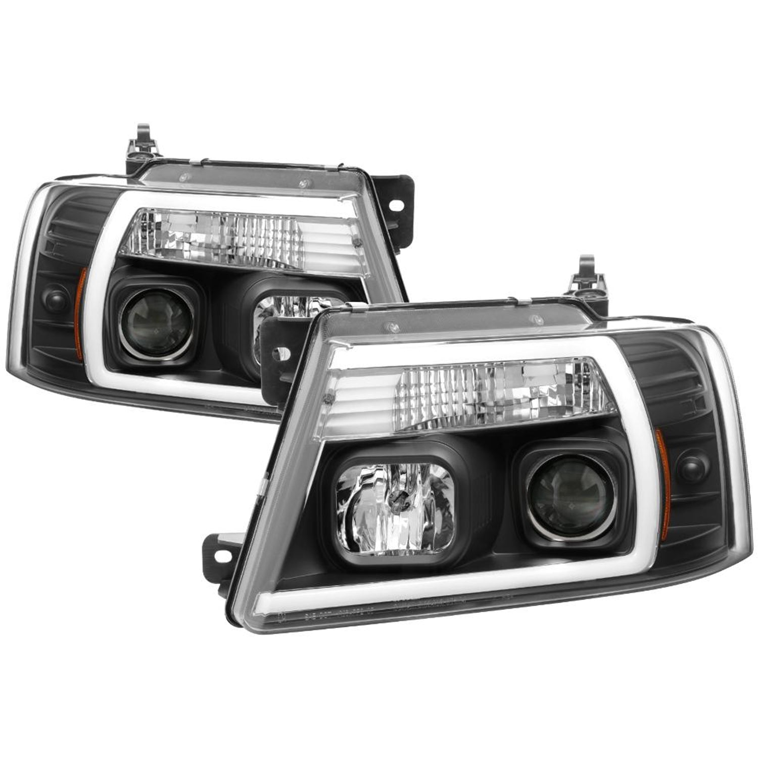 Black Projector Headlights <br>04-08 Ford F-150