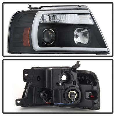 Black Projector Headlights <br>04-08 Ford F-150