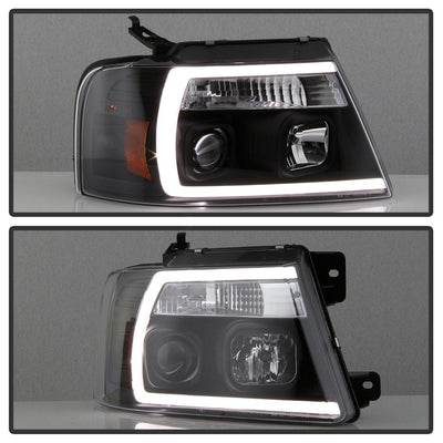 Black Projector Headlights <br>04-08 Ford F-150