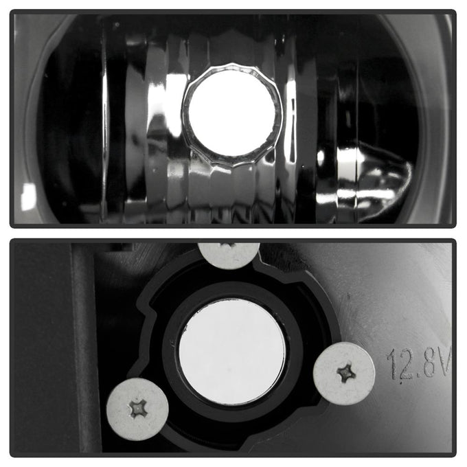 Version 2 Black Light Bar DRL Projector Headlights <br>99-06 GMC Sierra 1500-3500, Yukon, 2007 Classic