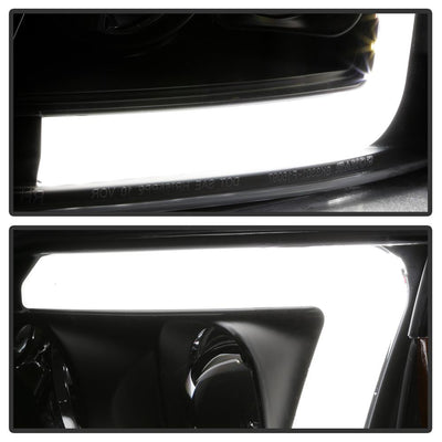 Black 1PC Light Bar Projector Headlights <br>97-03 Ford F-150 97-02 Ford Expedition